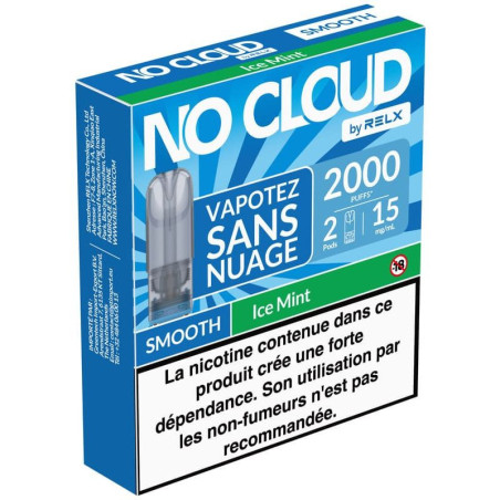 POD NO CLOUD BY RELX 15 mg sel de nicotine